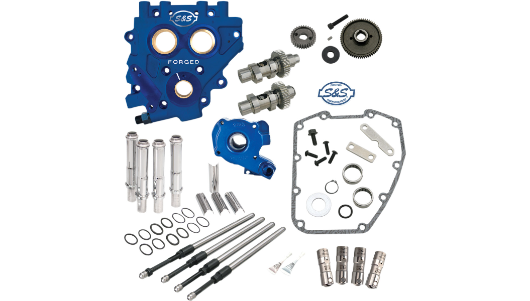 S&S GEAR DRIVE AND CHAIN DRIVE CAM CHEST KITS Stage II 二階動力升級套件 (07-17 TC引擎專用)