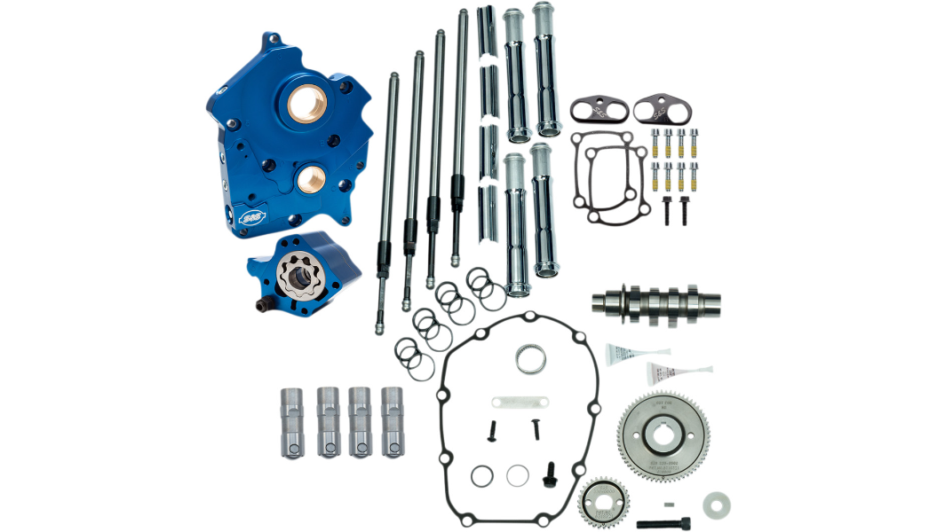 S&S GEAR DRIVE AND CHAIN DRIVE CAM CHEST KITS Stage II 二階動力升級套件 (17-23 Oil-cooled M8 油冷系統引擎專用)