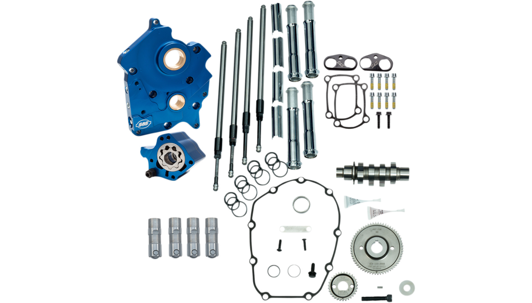 S&S GEAR DRIVE AND CHAIN DRIVE CAM CHEST KITS Stage II 二階動力升級套件 (17-23 Oil-cooled M8 油冷系統引擎專用)
