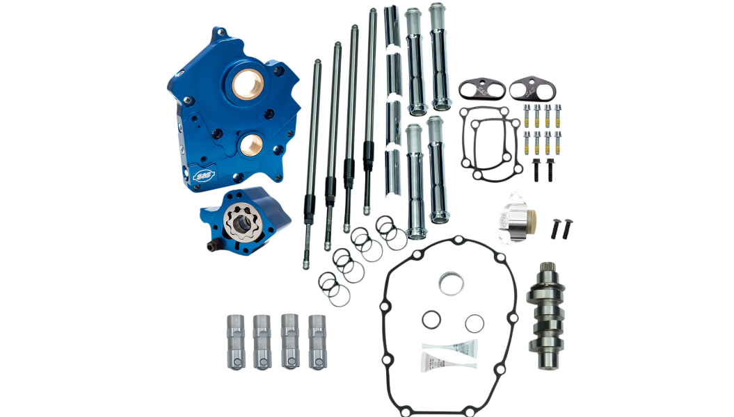 S&S GEAR DRIVE AND CHAIN DRIVE CAM CHEST KITS Stage II 二階動力升級套件 (17-23 Twin-cooled M8雙冷卻系統引擎專用)