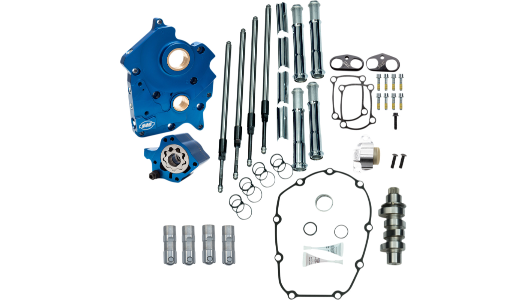 S&S GEAR DRIVE AND CHAIN DRIVE CAM CHEST KITS Stage II 二階動力升級套件 (17-23 Twin-cooled M8雙冷卻系統引擎專用)