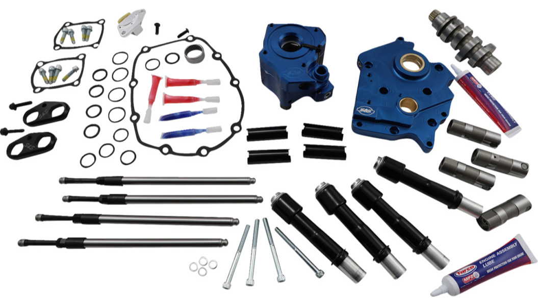 S&S GEAR DRIVE AND CHAIN DRIVE CAM CHEST KITS Stage II 二階動力升級套件 (17-23 Twin-cooled M8雙冷卻系統引擎專用)