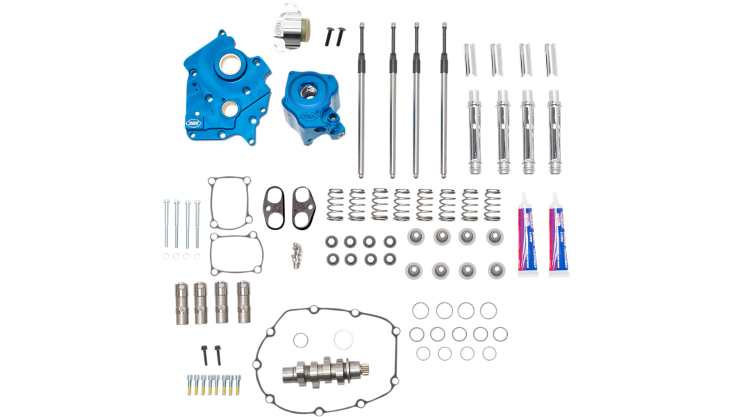 S&S GEAR DRIVE AND CHAIN DRIVE CAM CHEST KITS Stage II 二階動力升級套件 (17-23 Oil-cooled M8 油冷系統引擎專用)