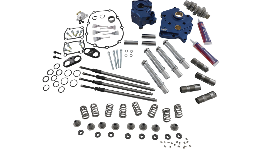S&S GEAR DRIVE AND CHAIN DRIVE CAM CHEST KITS Stage II 二階動力升級套件 (17-23 Oil-cooled M8 油冷系統引擎專用)