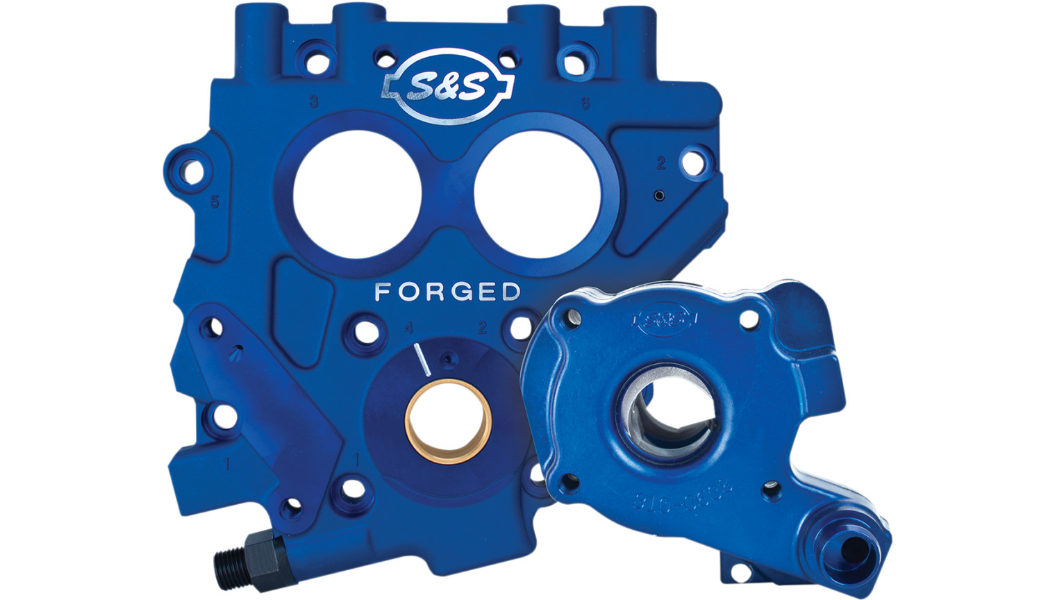 S&S CYCLE TC3 Oil Pump and Cam Support Plate Kit 高性能凸輪支撐板與機油泵浦組(99-06 Twin Cam)