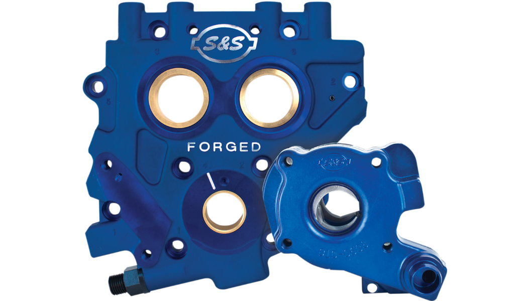 S&S CYCLE TC3 Oil Pump and Cam Support Plate Kit 高性能凸輪支撐板與機油泵浦組(07-17Twin Cam and 06 Dyna)