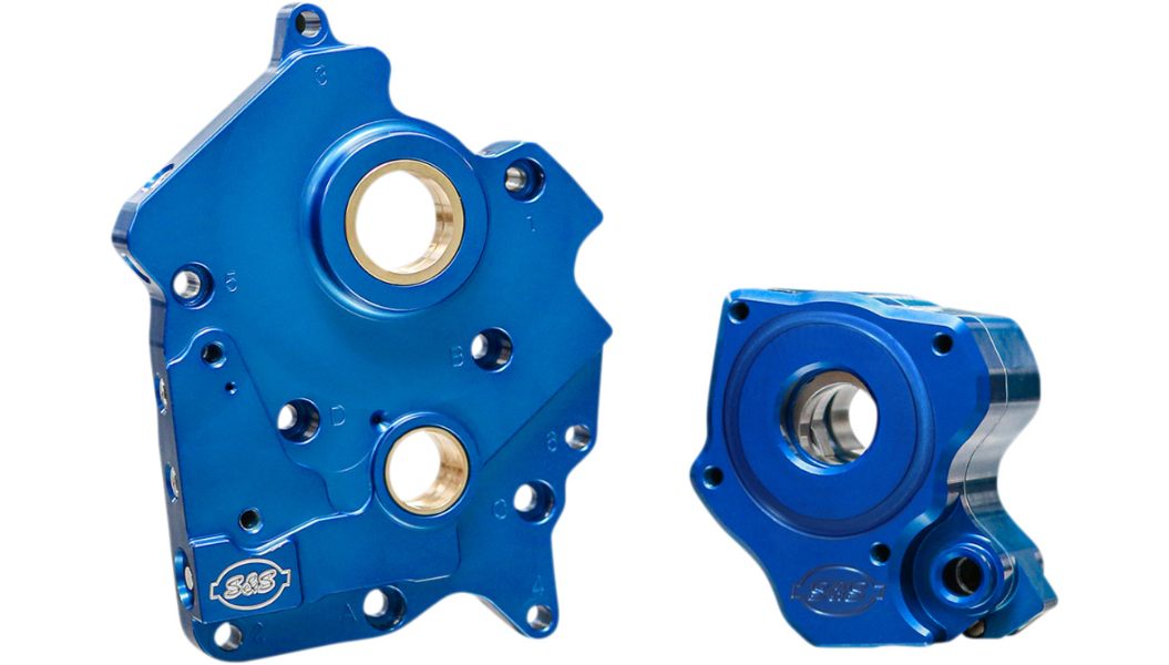 S&S CYCLE Oil Pump and Cam Support Plate Kit 高性能凸輪支撐板與機油泵浦組(水冷17-23 M8)