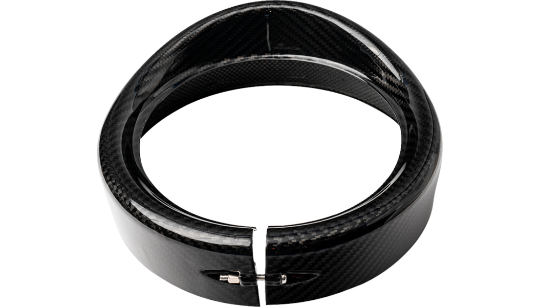 SLYFOX Headlight Trim with Visor 碳纖維大燈框罩 7"(乾碳/濕碳)
