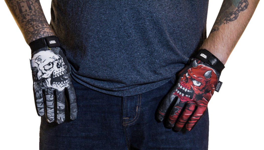 LETHAL THREAT Good N Evil Skulls Gloves 紅白鬼頭兄弟手套