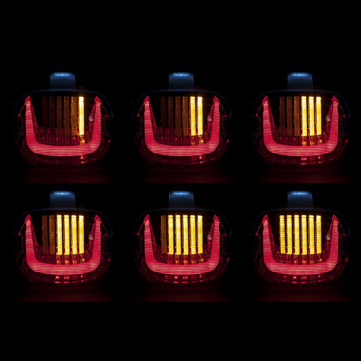 HOGWORKZ® Clear透明 Uproar LED 3合1 尾燈 (煞車燈+牌照登+流水式方向燈)