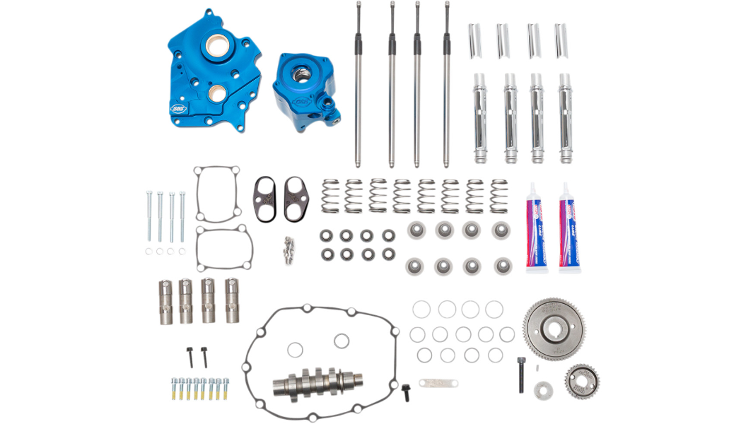 S&S GEAR DRIVE AND CHAIN DRIVE CAM CHEST KITS Stage II 二階動力升級套件 (17-23 Oil-cooled M8 油冷系統引擎專用）