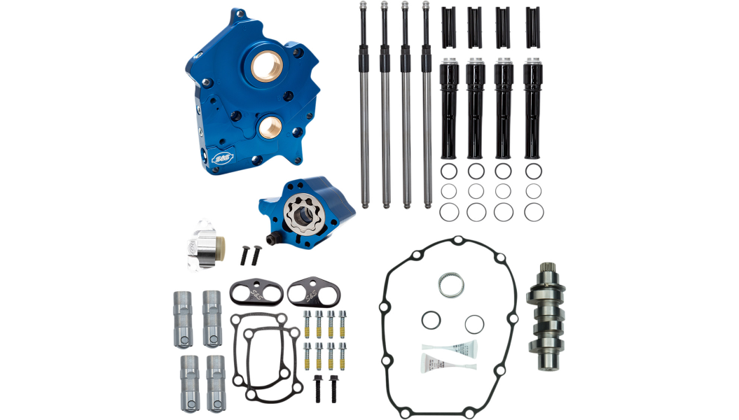 S&S GEAR DRIVE AND CHAIN DRIVE CAM CHEST KITS Stage II 二階動力升級套件 (17-23 Oil-cooled M8 油冷系統引擎專用）