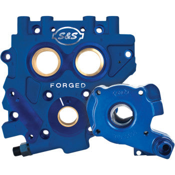 S&S CYCLE TC3 Oil Pump and Cam Support Plate Kit 高性能凸輪支撐板與機油泵浦組(07-17Twin Cam and 06 Dyna)
