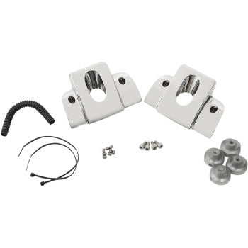 DRAG SPECIALTIES Spark Plug/Head Bolt Cover (Twin Cam高品質鍍鉻火星塞/缸頭螺栓蓋)