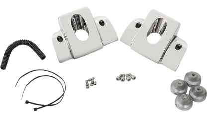 DRAG SPECIALTIES Spark Plug/Head Bolt Cover (Twin Cam高品質鍍鉻火星塞/缸頭螺栓蓋)