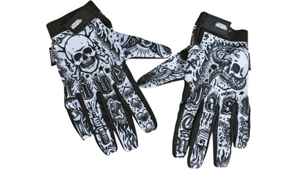 LETHAL THREAT Tattoo Gloves 刺青骷髏手套