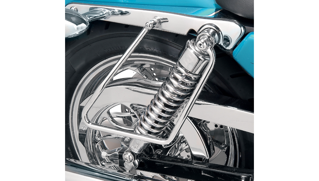 DRAG SPECIALTIES Chrome Saddlebag Support Brackets 側包支撐架