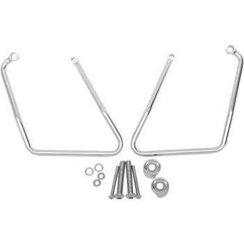 DRAG SPECIALTIES Chrome Saddlebag Support Brackets 側包支撐架