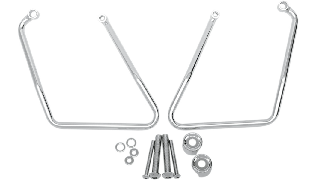 DRAG SPECIALTIES Chrome Saddlebag Support Brackets 側包支撐架