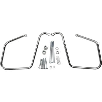 DRAG SPECIALTIES Chrome Saddlebag Support Brackets 側包支撐架