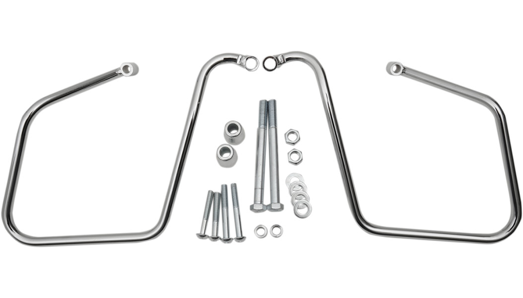 DRAG SPECIALTIES Chrome Saddlebag Support Brackets 側包支撐架
