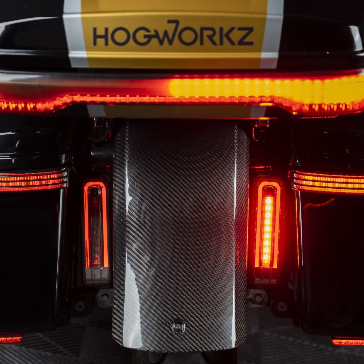 HOGWORKZ® Lumipro LED - 燻黑燈殼 側箱擋板LED燈 (適用： 14-25 Touring)