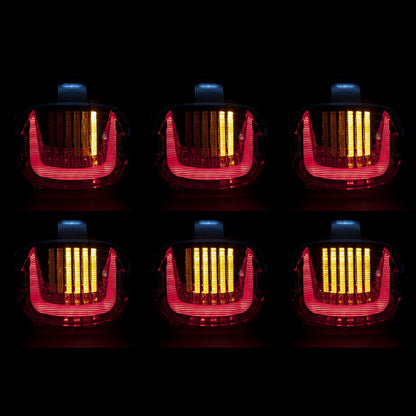 HOGWORKZ® Clear透明 Uproar LED 3合1 尾燈 (煞車燈＋牌照登＋流水式方向燈）